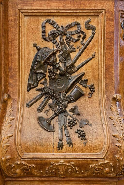 Détail d'un panneau. © Pierre-Marie Barbe-Richaud / Région Bourgogne-Franche-Comté, Inventaire du patrimoine - 2011