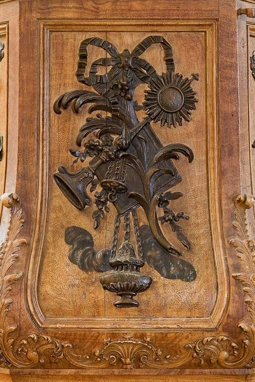 Détail d'un panneau. © Pierre-Marie Barbe-Richaud / Région Bourgogne-Franche-Comté, Inventaire du patrimoine - 2011