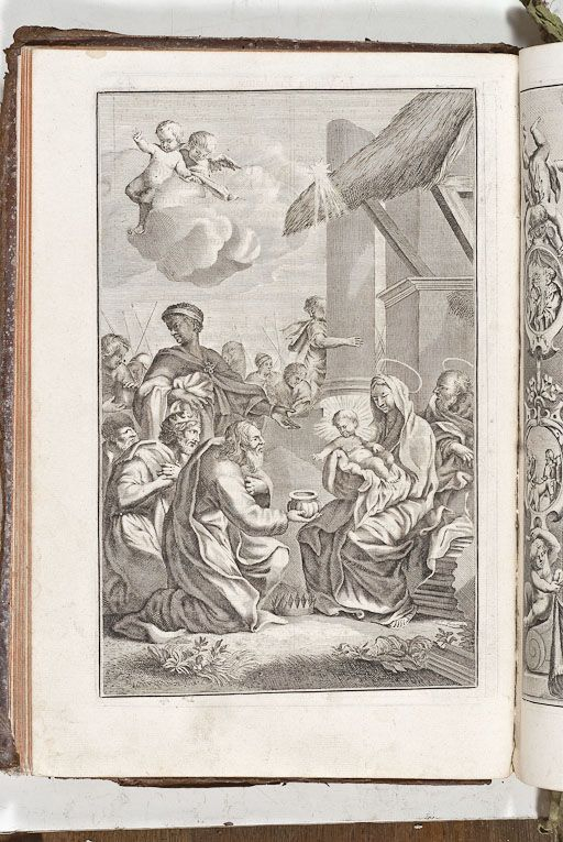 Estampe : L'Adoration des Mages. © Pierre-Marie Barbe-Richaud / Région Bourgogne-Franche-Comté, Inventaire du patrimoine - 2011