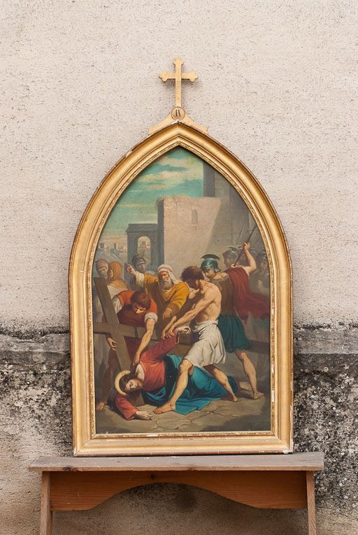 Chemin de croix : vue de la IXe station. © Pierre-Marie Barbe-Richaud / Région Bourgogne-Franche-Comté, Inventaire du patrimoine - 2011