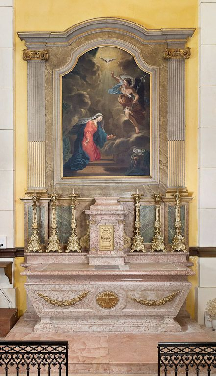 Autel-retable droit. © Pierre-Marie Barbe-Richaud / Région Bourgogne-Franche-Comté, Inventaire du patrimoine - 2011