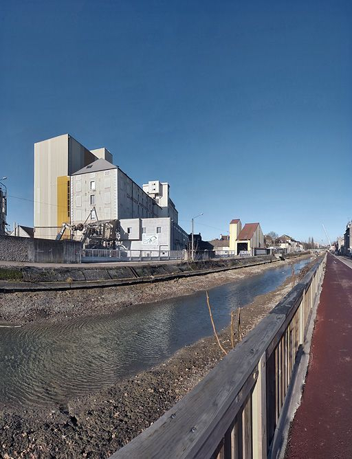 Les grandes minoteries dijonnaises avant démolition. © Thierry Kuntz / Région Bourgogne-Franche-Comté, Inventaire du patrimoine - 2011