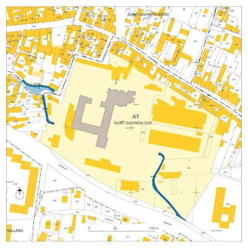 plan-masse © Alain Morelière / Région Bourgogne-Franche-Comté, Inventaire du patrimoine - 2011