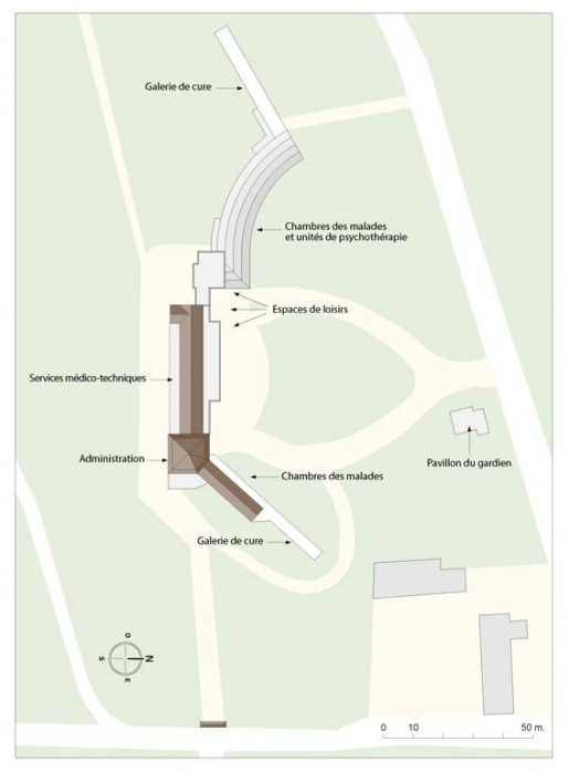 Plan-masse. © Alain Morelière / Région Bourgogne-Franche-Comté, Inventaire du patrimoine - 2012