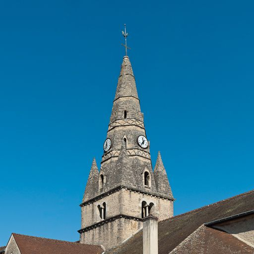 Clocher, vue du côté du chevet. © Pierre-Marie Barbe-Richaud / Région Bourgogne-Franche-Comté, Inventaire du patrimoine - 2012