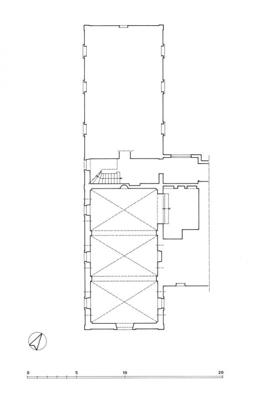 Plan de la chapelle. © Alain Morelière / Région Bourgogne-Franche-Comté, Inventaire du patrimoine - 2012