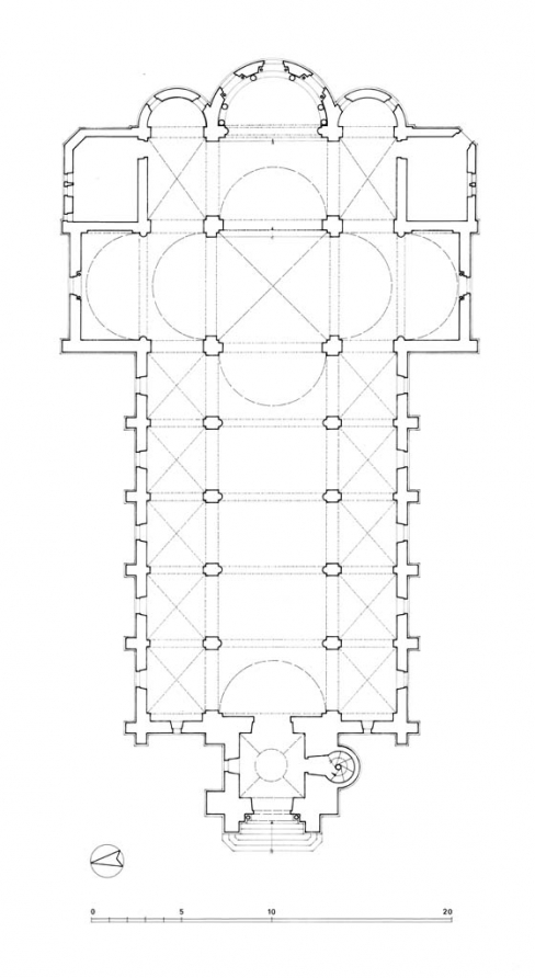 Plan au sol avec indication des couvrements. © Alain Morelière / Région Bourgogne-Franche-Comté, Inventaire du patrimoine - 2012 Plan au sol avec indication des couvrements. © Alain Morelière / Région Bourgogne-Franche-Comté, Inventaire du patrimoine - 2012