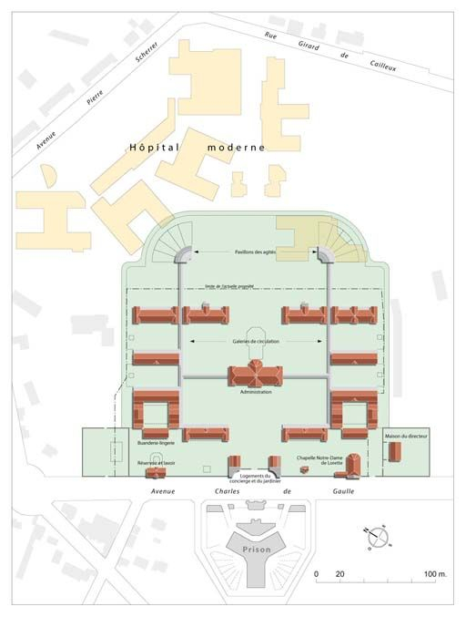 Plan-masse. © Alain Morelière / Région Bourgogne-Franche-Comté, Inventaire du patrimoine - 2012