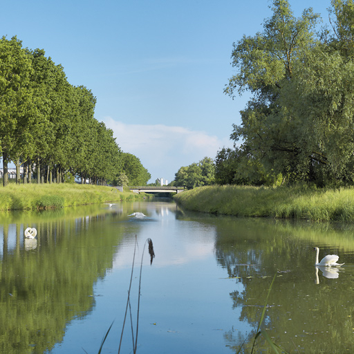Le départ de l'embranchement de Crissey avec au centre le pont. © Thierry Kuntz / Région Bourgogne-Franche-Comté, Inventaire du patrimoine - 2013