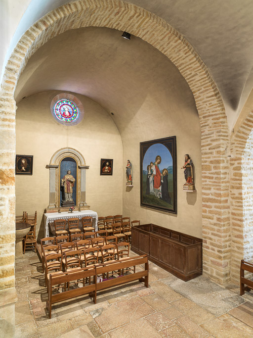 Vue du bras sud du transept, de trois-quarts. © Pierre-Marie Barbe-Richaud / Région Bourgogne-Franche-Comté, Inventaire du patrimoine - 2015