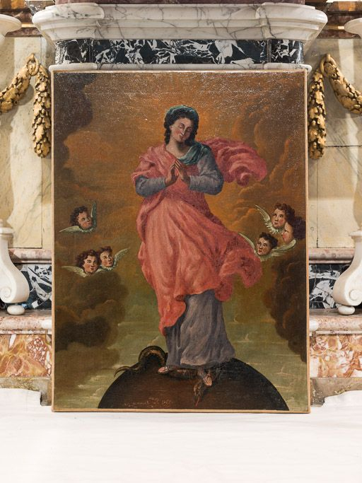 Tableau de la Vierge de l'Apocalypse : vue d'ensemble. © Pierre-Marie Barbe-Richaud / Région Bourgogne-Franche-Comté, Inventaire du patrimoine - 2015