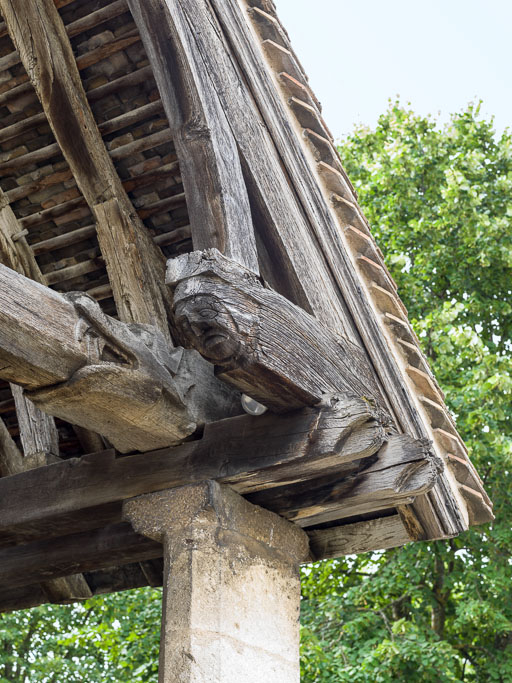 Porche : détail d'un engoulant. © Pierre-Marie Barbe-Richaud / Région Bourgogne-Franche-Comté, Inventaire du patrimoine - 2015