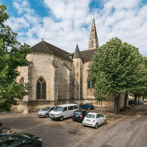 Vue du chevet et du bras nord. © Pierre-Marie Barbe-Richaud / Région Bourgogne-Franche-Comté, Inventaire du patrimoine - 2015