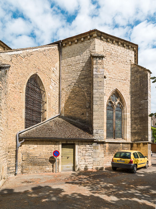 Vue du chevet et de la sacristie. © Pierre-Marie Barbe-Richaud / Région Bourgogne-Franche-Comté, Inventaire du patrimoine - 2015