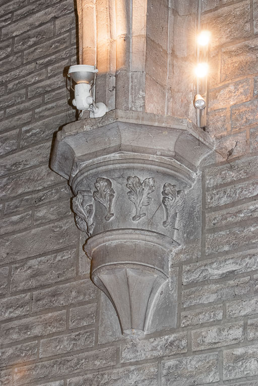 Vue d'un chapiteau de la nef. © Pierre-Marie Barbe-Richaud / Région Bourgogne-Franche-Comté, Inventaire du patrimoine - 2015