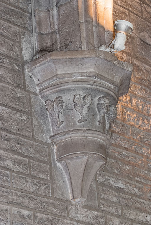 Vue d'un chapiteau de la nef. © Pierre-Marie Barbe-Richaud / Région Bourgogne-Franche-Comté, Inventaire du patrimoine - 2015