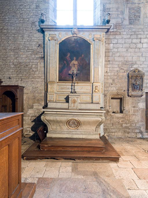 Vue d'ensemble, avec l'autel. © Pierre-Marie Barbe-Richaud / Région Bourgogne-Franche-Comté, Inventaire du patrimoine - 2015 Vue d'ensemble, avec l'autel. © Pierre-Marie Barbe-Richaud / Région Bourgogne-Franche-Comté, Inventaire du patrimoine - 2015