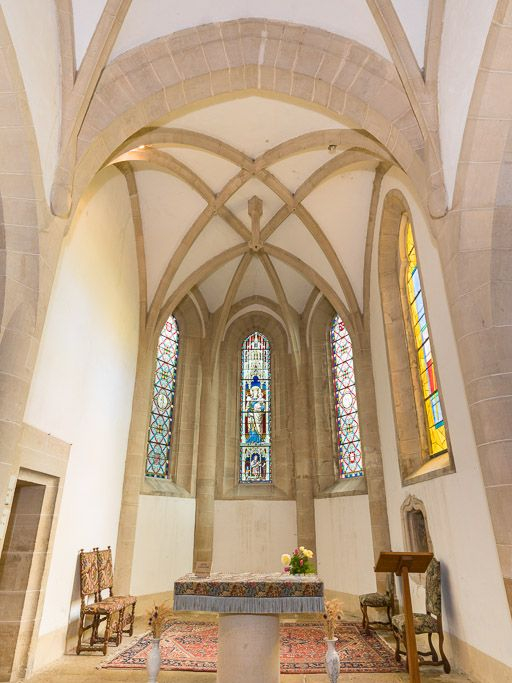 Vue de la voûte du choeur. © Pierre-Marie Barbe-Richaud / Région Bourgogne-Franche-Comté, Inventaire du patrimoine - 2015