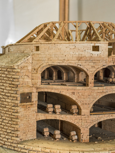  maquette fortification d'agglomération © Pierre-Marie Barbe-Richaud / Région Bourgogne-Franche-Comté, Inventaire du patrimoine - 2015