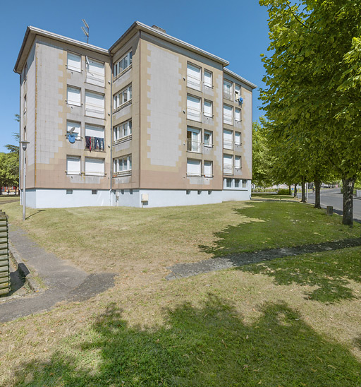 Bâtiment Million-2, façade postérieure sud. © Thierry Kuntz / Région Bourgogne-Franche-Comté, Inventaire du patrimoine - 2015