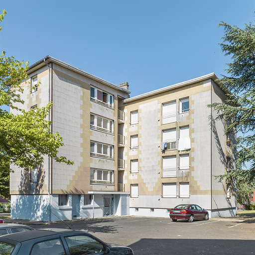 Bâtiment Million-2, façade antérieure nord-est. © Thierry Kuntz / Région Bourgogne-Franche-Comté, Inventaire du patrimoine - 2015