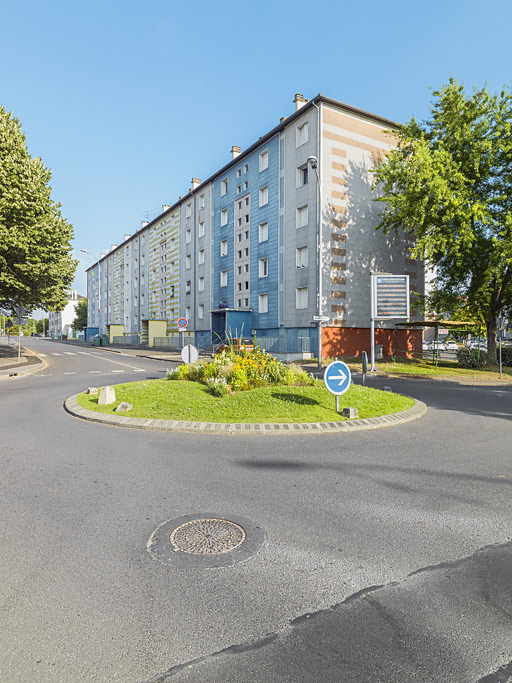 Bâtiment I, façade antérieure. © Thierry Kuntz / Région Bourgogne-Franche-Comté, Inventaire du patrimoine - 2015