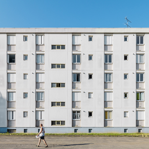 Bâtiment B-1, façade postérieure nord. © Thierry Kuntz / Région Bourgogne-Franche-Comté, Inventaire du patrimoine - 2015
