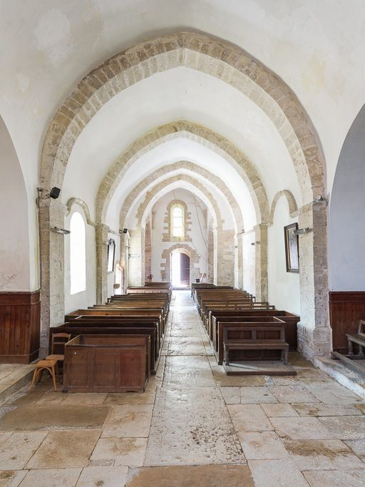 Vue d'ensemble depuis le choeur. © Pierre-Marie Barbe-Richaud / Région Bourgogne-Franche-Comté, Inventaire du patrimoine - 2016