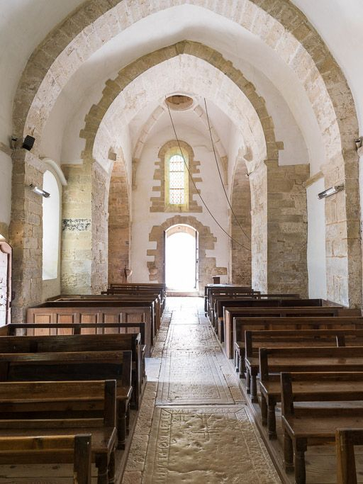 Vue des premières travées de la nef. © Pierre-Marie Barbe-Richaud / Région Bourgogne-Franche-Comté, Inventaire du patrimoine - 2016