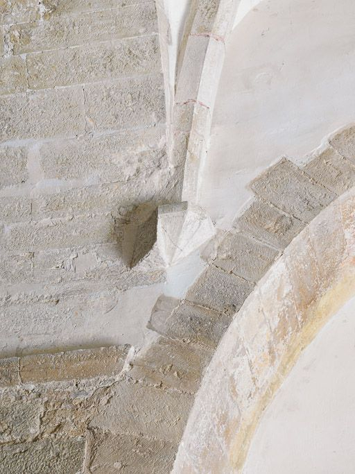 Culot de la voûte de la travée sous clocher. © Pierre-Marie Barbe-Richaud / Région Bourgogne-Franche-Comté, Inventaire du patrimoine - 2016