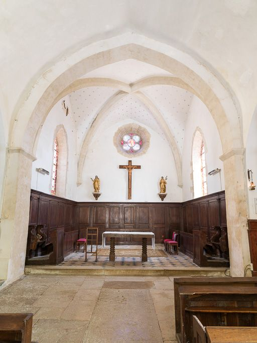 Vue d'ensemble du choeur. © Pierre-Marie Barbe-Richaud / Région Bourgogne-Franche-Comté, Inventaire du patrimoine - 2016