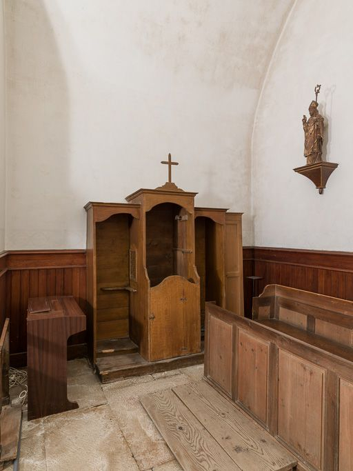 Confessionnal. © Pierre-Marie Barbe-Richaud / Région Bourgogne-Franche-Comté, Inventaire du patrimoine - 2016
