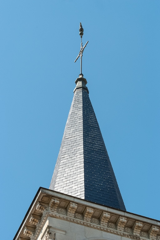 Clocher, flèche. © Pierre-Marie Barbe-Richaud / Région Bourgogne-Franche-Comté, Inventaire du patrimoine - 2016