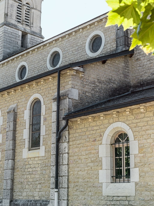 Détail élévation est, côté chevet. © Pierre-Marie Barbe-Richaud / Région Bourgogne-Franche-Comté, Inventaire du patrimoine - 2016