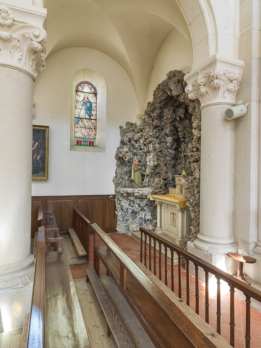 Vue de la chapelle du collatéral gauche. © Pierre-Marie Barbe-Richaud / Région Bourgogne-Franche-Comté, Inventaire du patrimoine - 2016