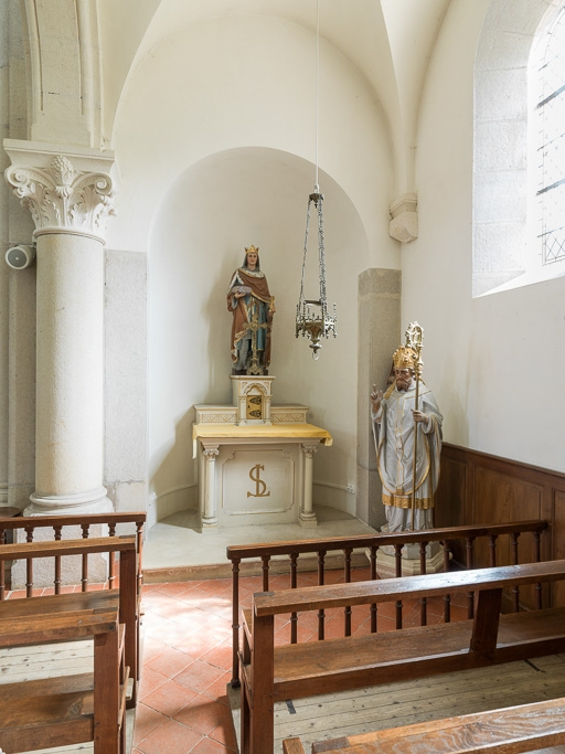Vue de la chapelle du collatéral droit. © Pierre-Marie Barbe-Richaud / Région Bourgogne-Franche-Comté, Inventaire du patrimoine - 2016