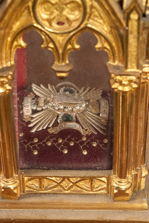 Détail des reliques de saint Vivant. © Pierre-Marie Barbe-Richaud / Région Bourgogne-Franche-Comté, Inventaire du patrimoine - 2016