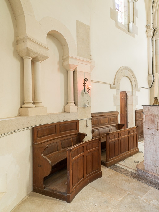 Stalles du choeur. © Pierre-Marie Barbe-Richaud / Région Bourgogne-Franche-Comté, Inventaire du patrimoine - 2016