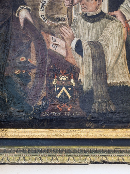 Détail des armoiries. © Pierre-Marie Barbe-Richaud / Région Bourgogne-Franche-Comté, Inventaire du patrimoine - 2016