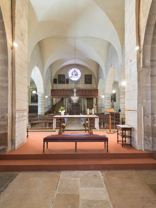Vue d'ensemble depuis la travée sous clocher. © Pierre-Marie Barbe-Richaud / Région Bourgogne-Franche-Comté, Inventaire du patrimoine - 2016