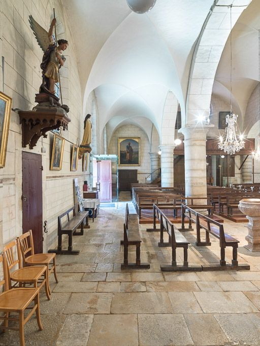 Collatéral sud depuis la chapelle. © Pierre-Marie Barbe-Richaud / Région Bourgogne-Franche-Comté, Inventaire du patrimoine - 2016