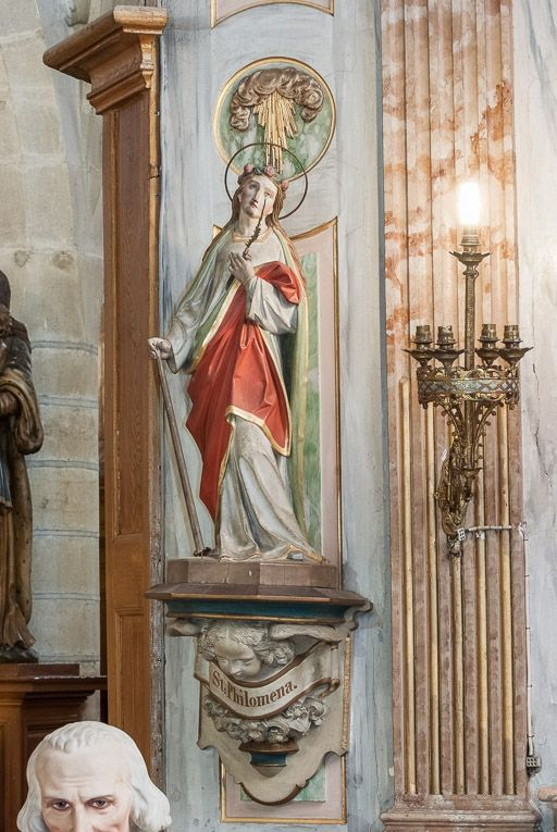 Statue de sainte Philomène. © Pierre-Marie Barbe-Richaud / Région Bourgogne-Franche-Comté, Inventaire du patrimoine - 2016