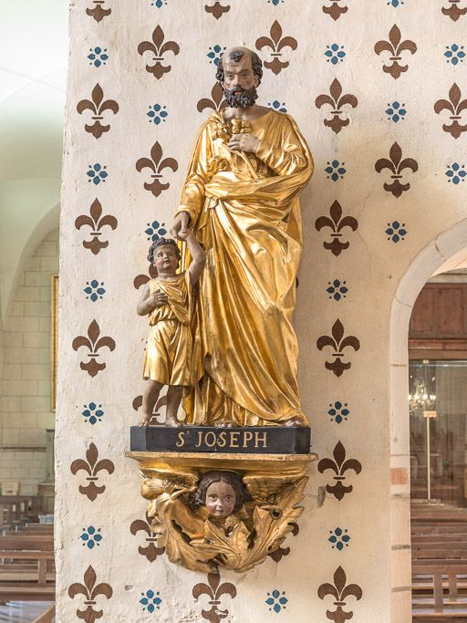 Saint Joseph et l'Enfant Jésus, vue générale. © Pierre-Marie Barbe-Richaud / Région Bourgogne-Franche-Comté, Inventaire du patrimoine - 2016 Saint Joseph et l'Enfant Jésus, vue générale. © Pierre-Marie Barbe-Richaud / Région Bourgogne-Franche-Comté, Inventaire du patrimoine - 2016
