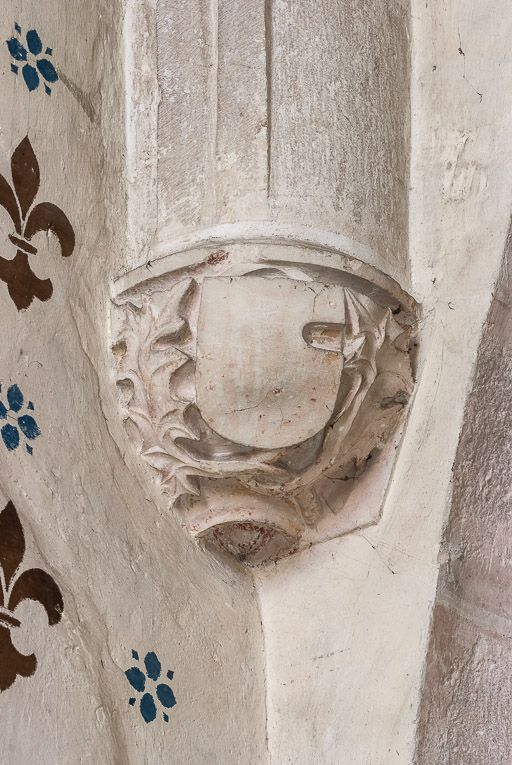 Chapelle sud, détail d'un culot. © Pierre-Marie Barbe-Richaud / Région Bourgogne-Franche-Comté, Inventaire du patrimoine - 2016