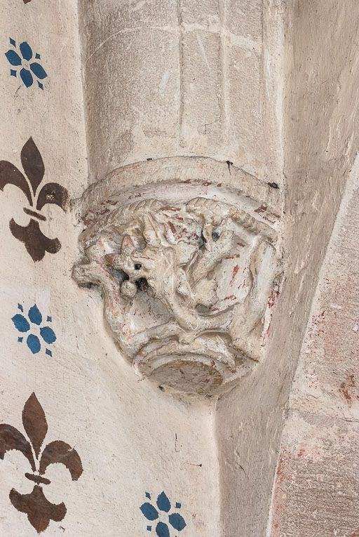 Chapelle sud, détail d'un culot. © Pierre-Marie Barbe-Richaud / Région Bourgogne-Franche-Comté, Inventaire du patrimoine - 2016