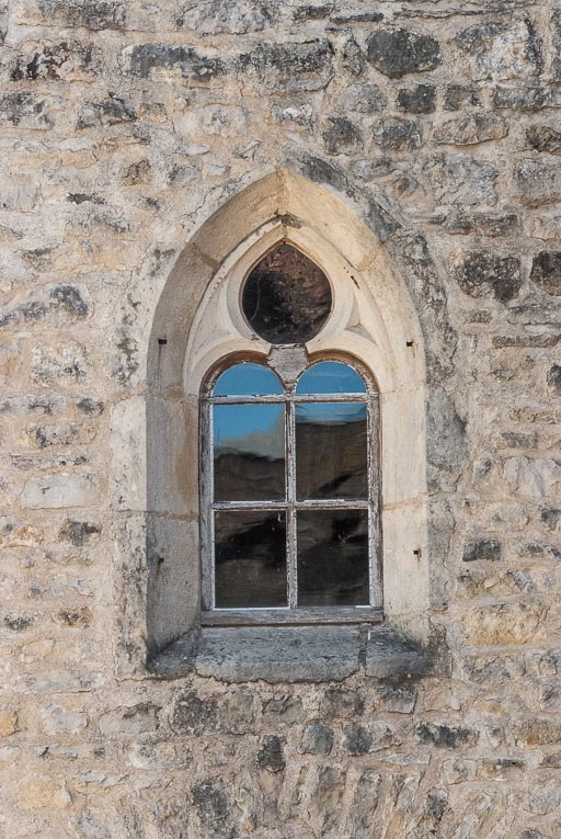 Façade, détail de la baie. © Pierre-Marie Barbe-Richaud / Région Bourgogne-Franche-Comté, Inventaire du patrimoine - 2016