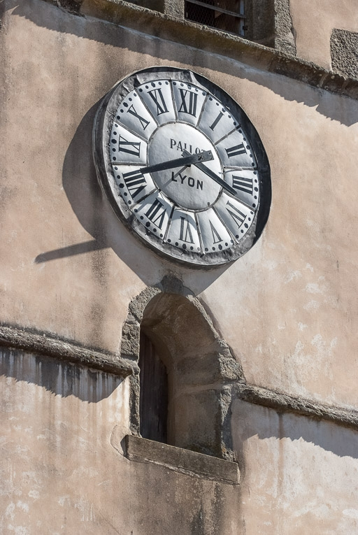 Clocher, cadran de l'horloge. © Pierre-Marie Barbe-Richaud / Région Bourgogne-Franche-Comté, Inventaire du patrimoine - 2016