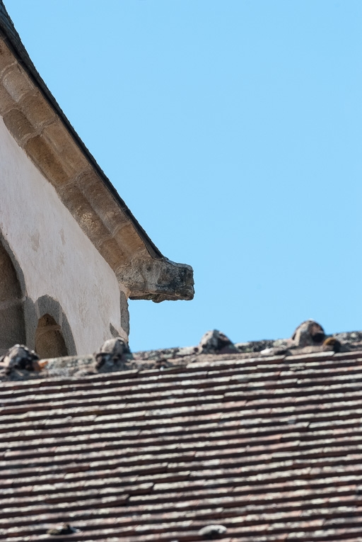 Détail d'une gargouille du clocher. © Pierre-Marie Barbe-Richaud / Région Bourgogne-Franche-Comté, Inventaire du patrimoine - 2016