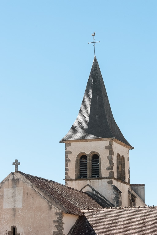 Clocher côté chevet. © Pierre-Marie Barbe-Richaud / Région Bourgogne-Franche-Comté, Inventaire du patrimoine - 2016