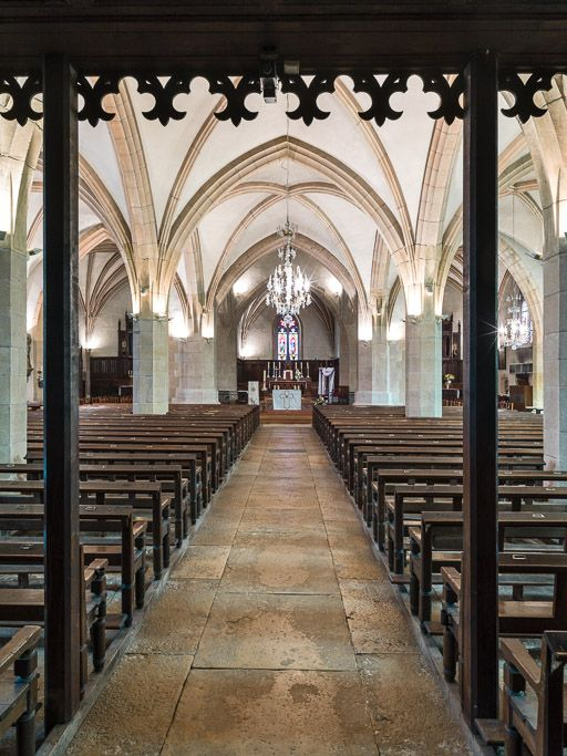Vue de la nef, vers le choeur. © Pierre-Marie Barbe-Richaud / Région Bourgogne-Franche-Comté, Inventaire du patrimoine - 2017